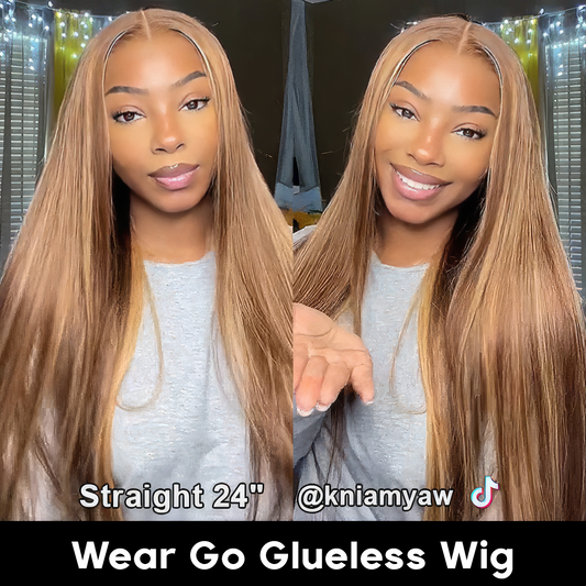 Proluxehair Effortless Style with Glueless Pre-cut Lace Straight Wig - 4x6 HD Lace, Preplucked for Natural Hairline Perfection